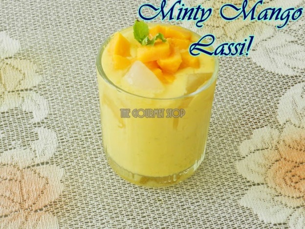 Minty Mango Lassi Recipe: Indian Mango & Mint Yoghurt Smoothie Recipe